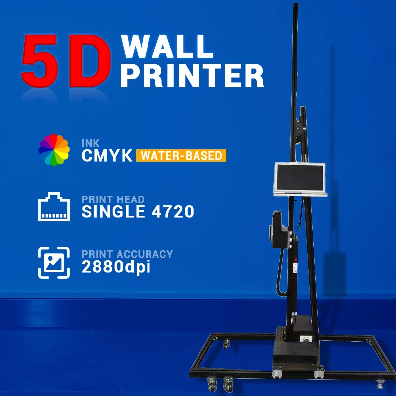 BK-WP500S Printer Inkjet Ramah Lingkungan di dinding langsung ke dinding Printer/mesin Printer Dinding