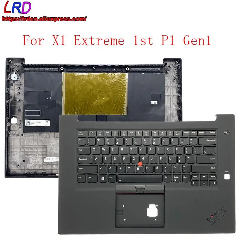 US English Backlit Keyboard With Shell C Cover Palmrest Upper Case for Lenovo  X1 Extreme 1st 2nd 3rd P1 Gen1 Gen2 Gen3 Laptop