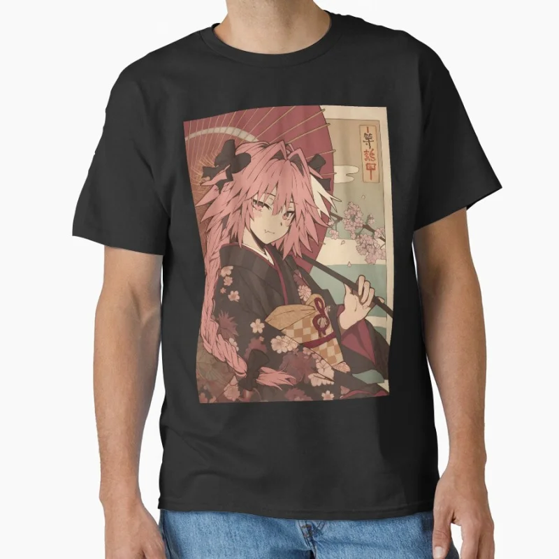 

Traditional Rider Videogame Fate Stay Night Anime T shirt for man Large size Tops Manga Graphic Print Y2k Clothes Cartoon Tee