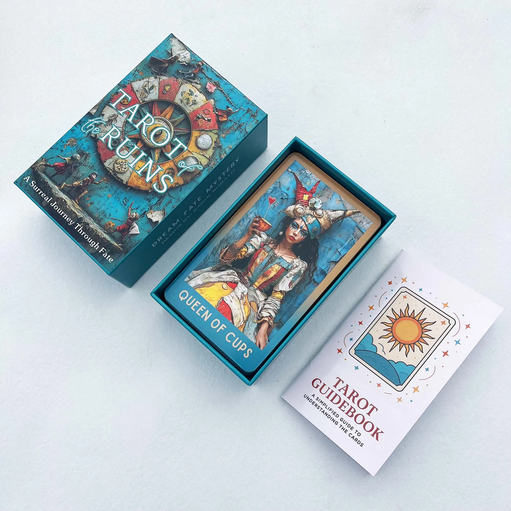 78 Tarot Cards, Ruins Tarot Deck, 13x8 Cm, Dream Destiny Mystery,  Tarot Card Game, Includes Paper Instructions