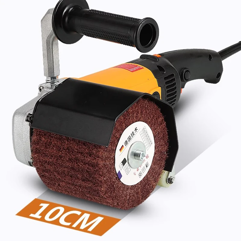 Imagem -04 - Máquina de Desenho de Fio de Metal Elétrico Portátil Máquina de Polimento Portátil para Aço Inoxidável de Madeira Moagem com Moagem 2800w