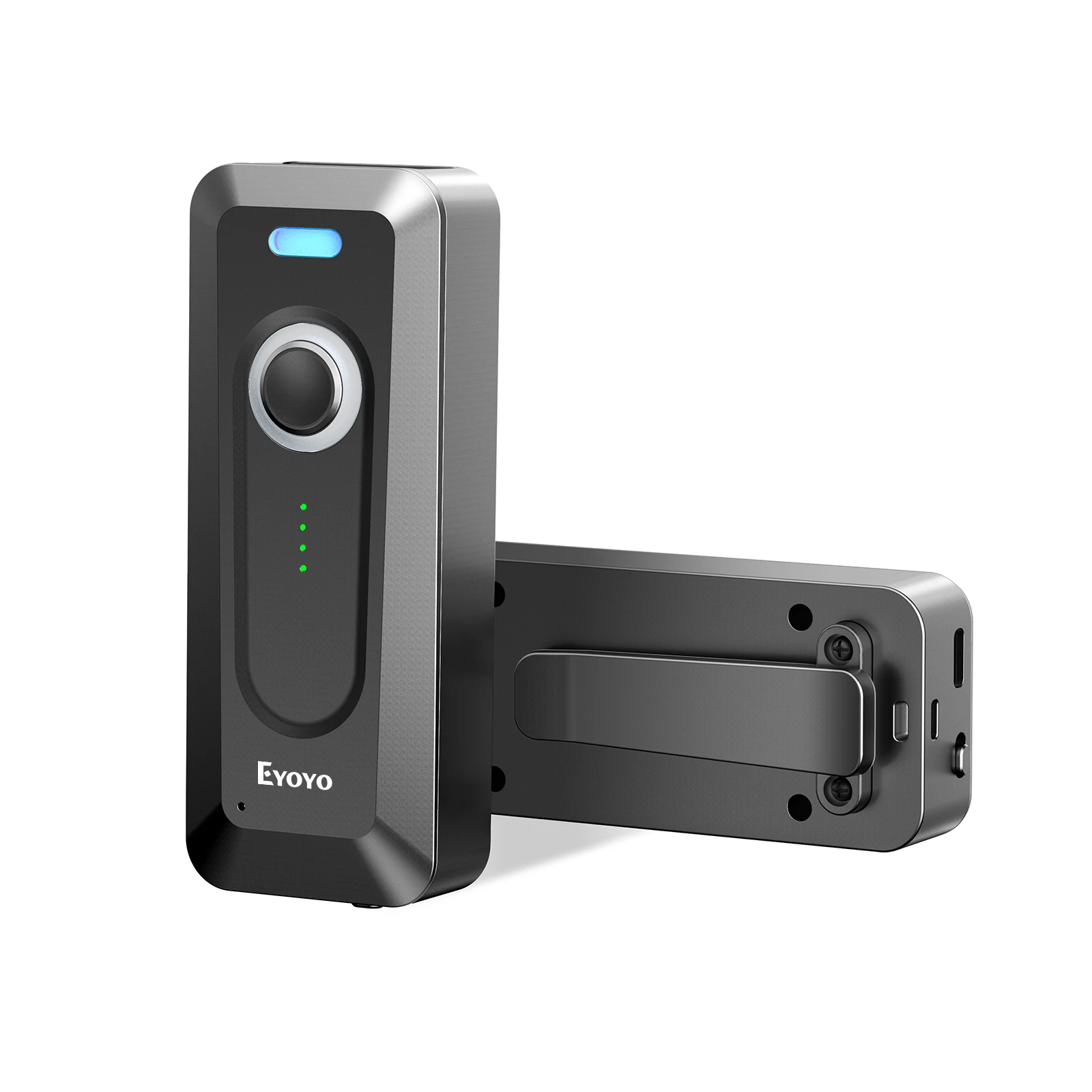 

Eyoyo EY-039 Bluetooth 1D/2D Barcode Scanner QR Code 2024 Upgrade Mini w/ Clip & LED Power Display, 2000mAh Long-Lasting Battery
