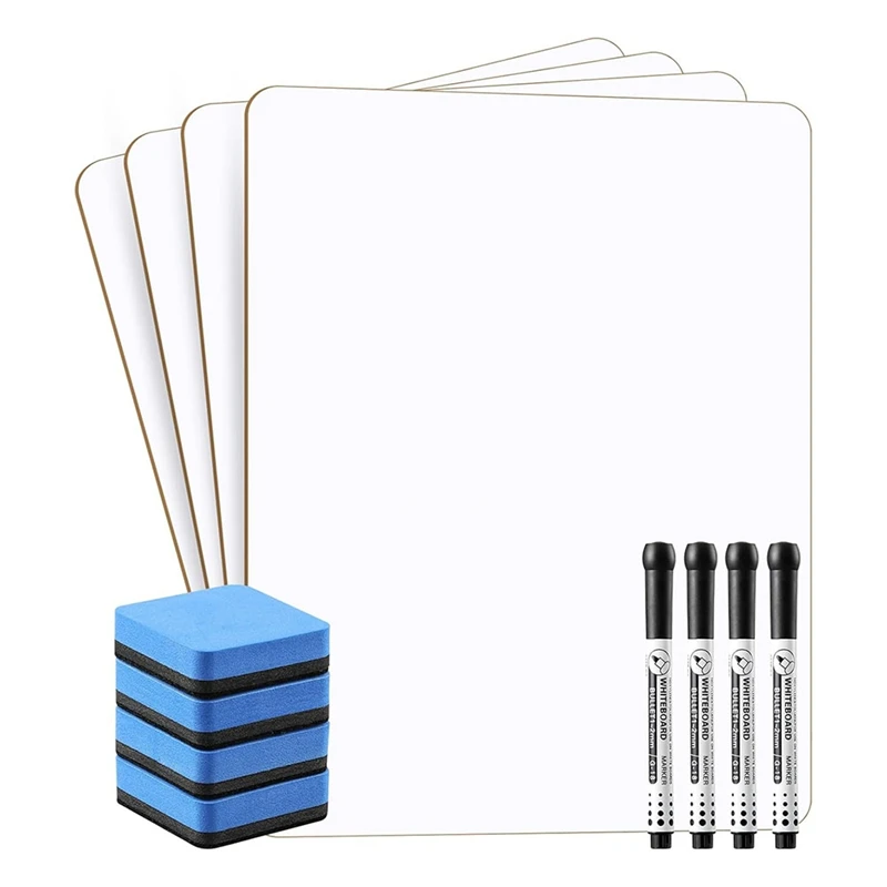 Small White Board, Double Sided Mini Lap Board, For Classroom Students Teachers School Supplies, Office, Work