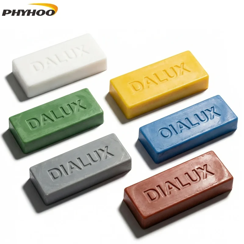 

PHYHOO Color Polishing Rouge Compound Bars Set Jewelry Gold Silver Metal Buffing Wax for Jewelry Making Watch Repair Polishing