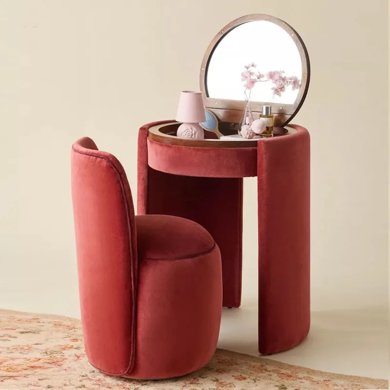 Nordic Space Saving Vanity Table Luxury Large Capacity Makeup Table Practical Popular Coiffeuse Home Bedroom Furniture