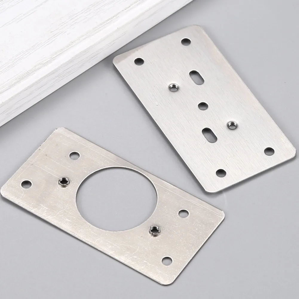 

Brand New Practical Hinge Repair Plate Plate Tool Hinge Kit Repair Side Plate Spare Stainless Steel With Mounting Screws