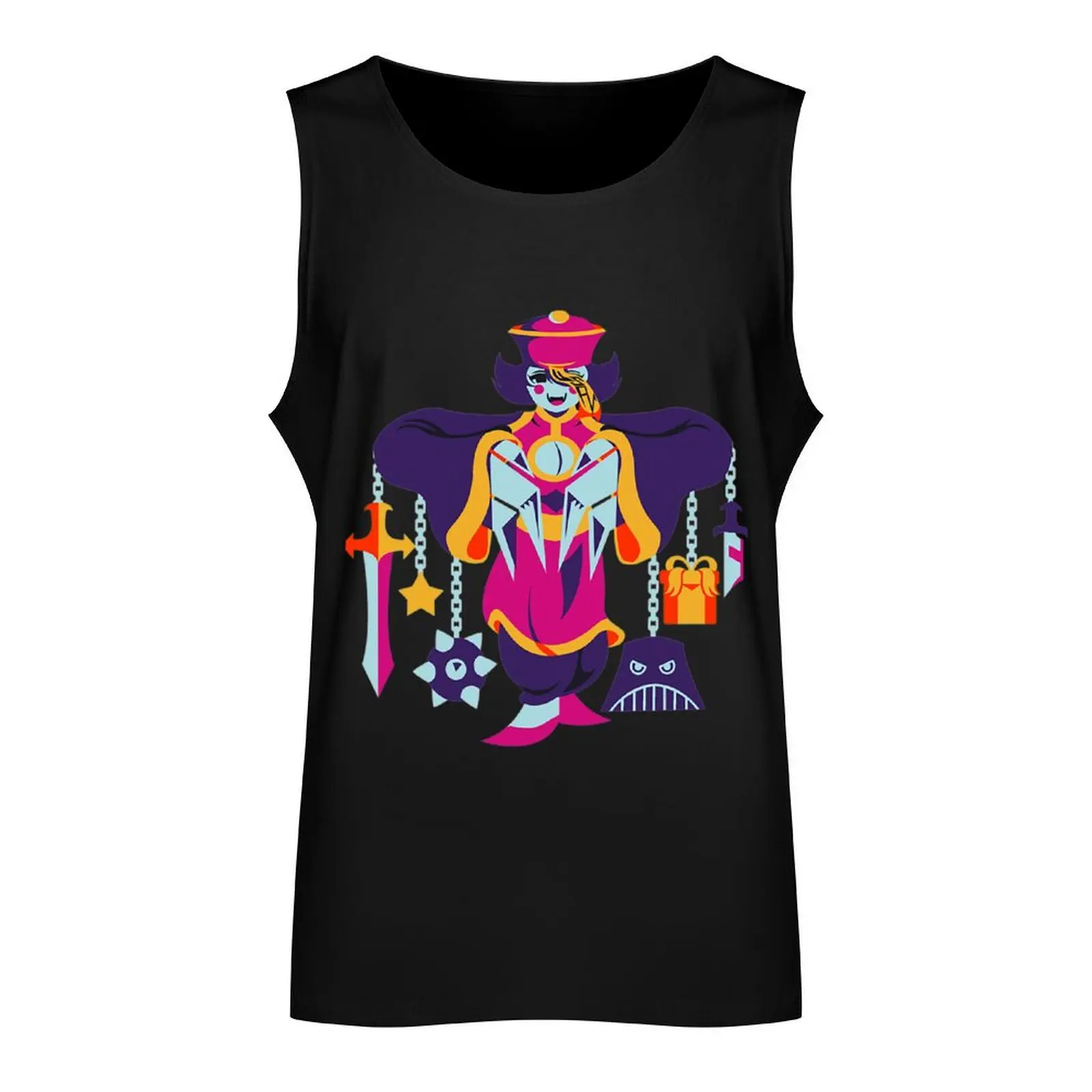 Darkstalkers Tank Top gym clothing sleeveless gym shirts male Men's clothing brands training weight vest