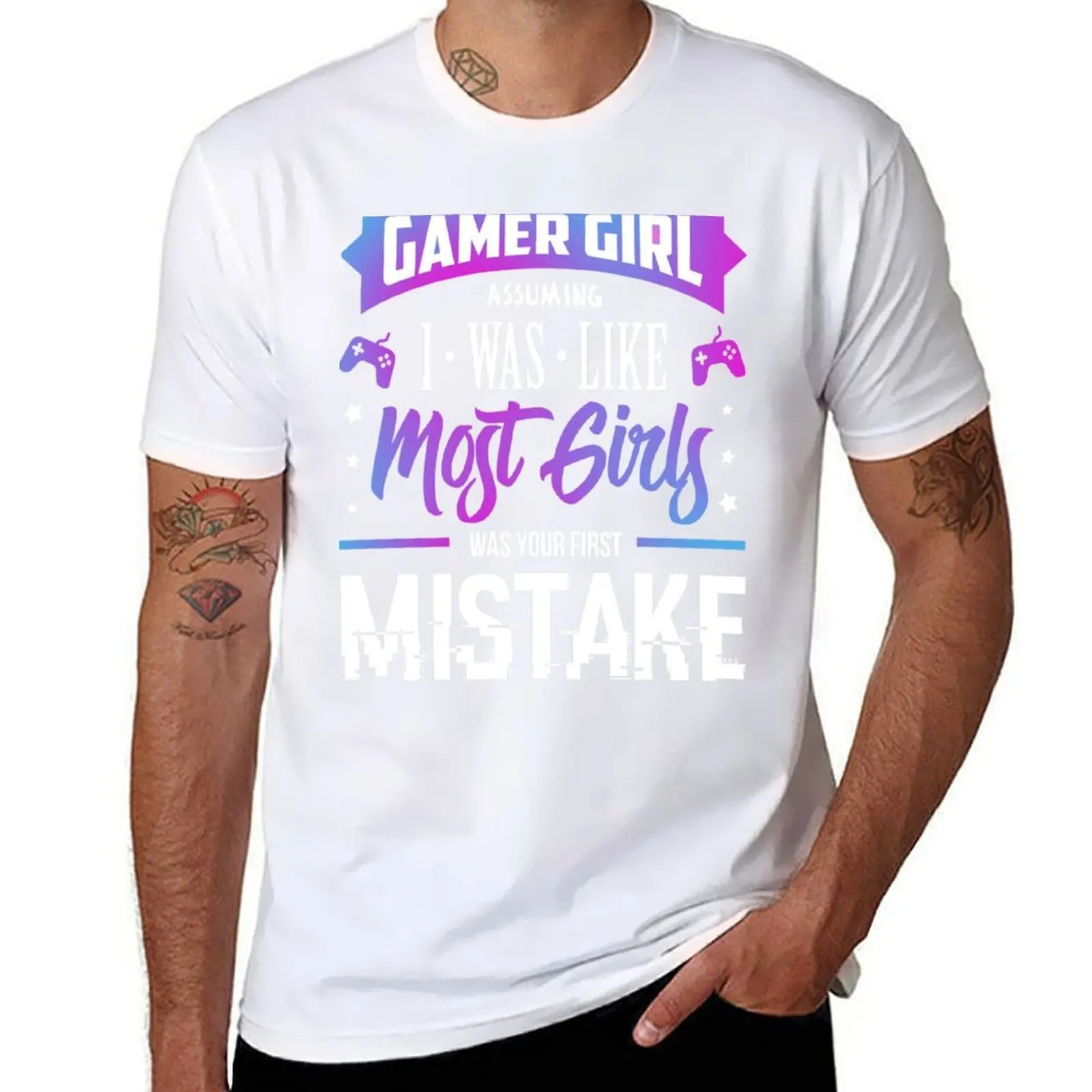 

Gamer Girl Typography T-Shirt anime tshirt t shirts for man graphic funny T-Shirt