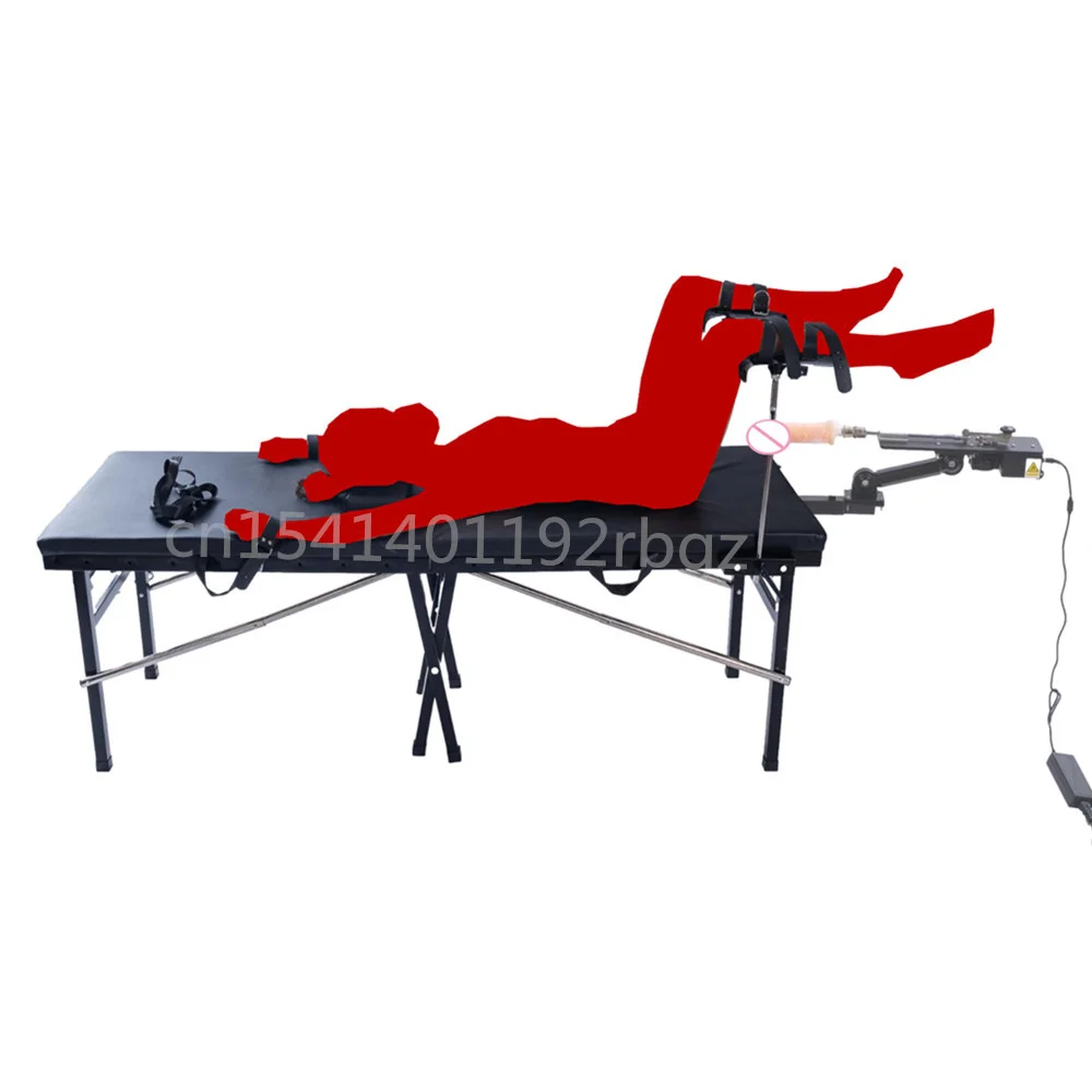 BDSM Bondage Furniture Folding Bed Sex Chair Portable Restraint Bed Sex Machine Slave Training Sex Toys Binding Tool Vibrator