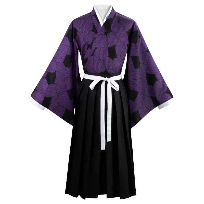 Kokushibo Cosplay Kimetsu Não Yaiba Kokushibo Kimono Haori Uniforme Halloween Traje Anime Demon Slayer Homens