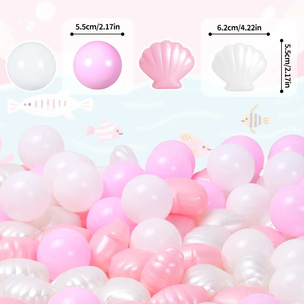 Colobobo 100 pçs engrossado oceano bola brinquedos das crianças bola colorida ao ar livre playground bolas de plástico presentes de aniversário para crianças