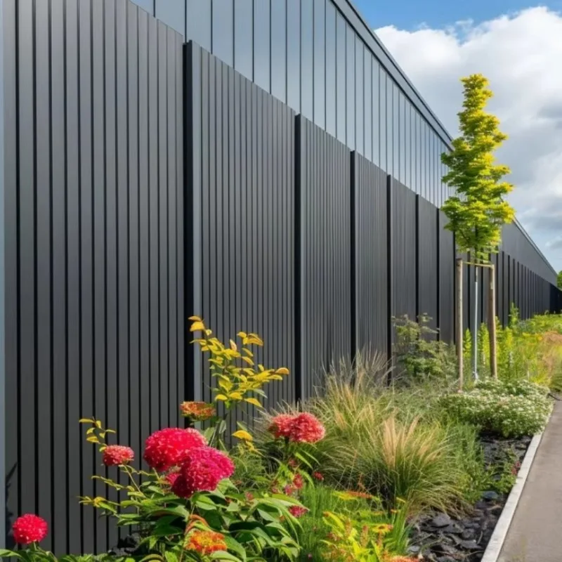 Customization Modern Minimalist Aluminum Alloy Villa Privacy Fence Panels Garden Slat Fencing Eco-Friendly Durable Windproof Sun