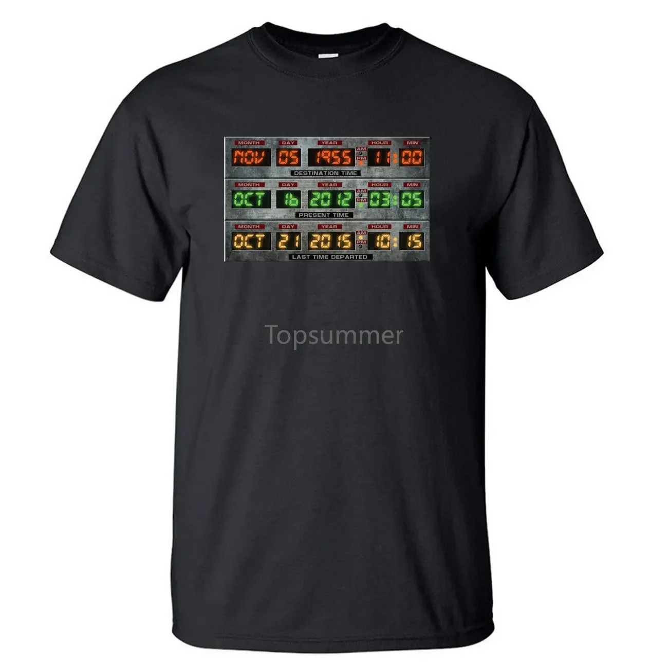 Back To The Future Widget Convecteur Temporel Tshirt Men T Shirt Funny Tshirts Summer Cotton Short Sleeve Harajuku T-Shirt Top