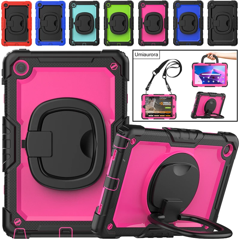 For Lenovo Tab M8 8.0 inch TB-8505F 8505X TB-8705F 3rd Gen TB-8506F TB-300FU Case Kids Shockproof Pull Ring Stand Tablet Cover