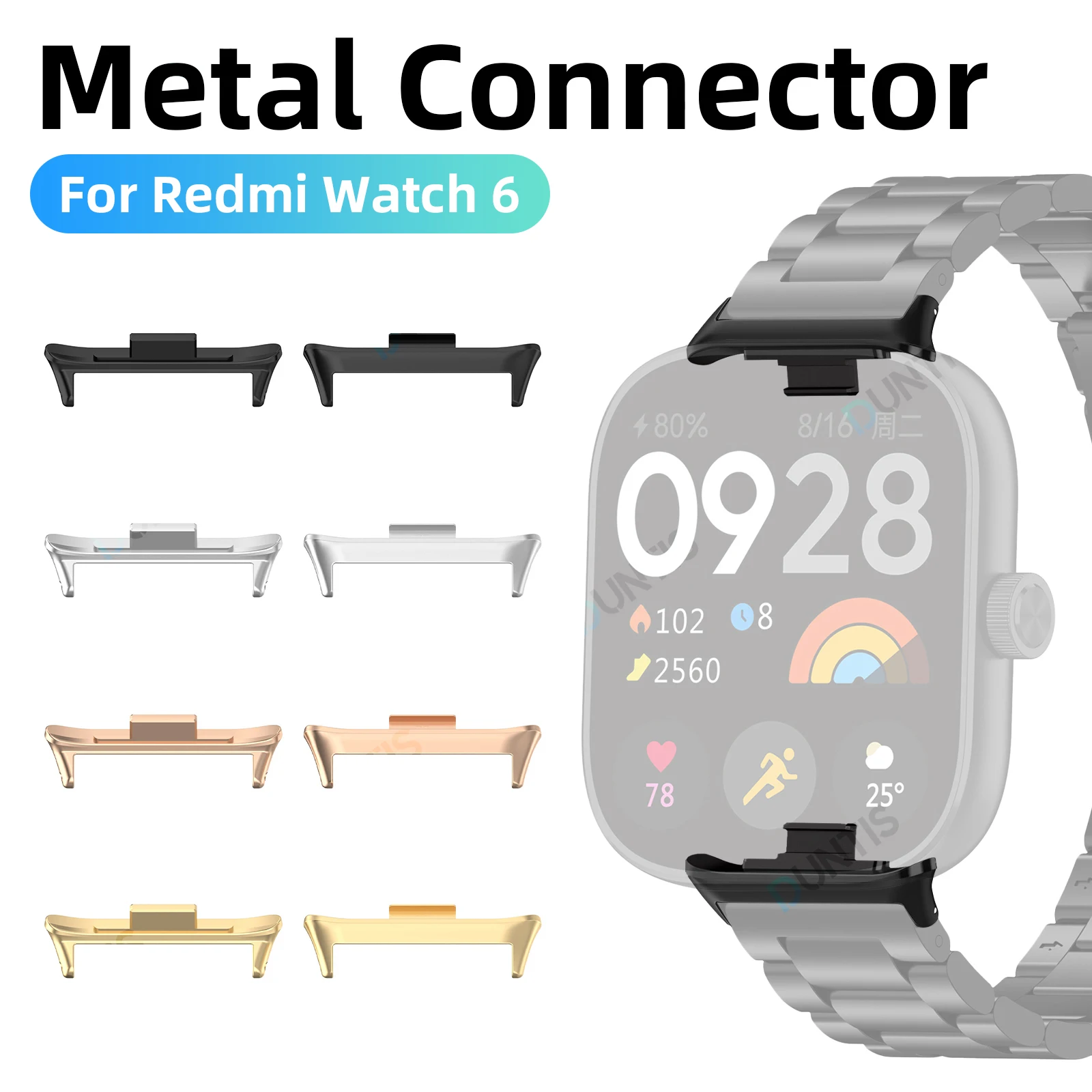 

Strap Adapter For Xiaomi Redmi Watch 6 Watchband Quick Adapter Connector For Redmi Watch 6 Replacement Bracele Accessories