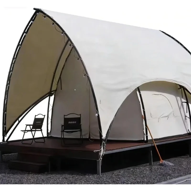 Luxury Glamping Resort Tent  Hotel Waterproof  Windproof UV Resistant Spacious One-Bedroom  For Outdoor  Camp Site Hotel Project