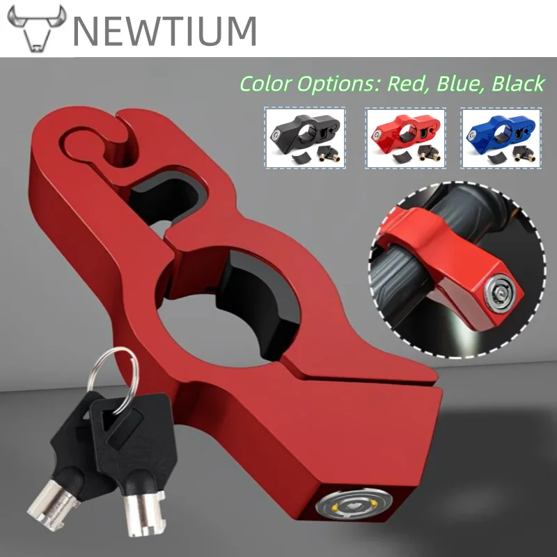 

Motorcycle & Bicycle Handlebar Lock Heavy Duty Steel Anti-Theft Lock for ATV/Dirt Bike/Street Motorcycles/Commuter Bikes Univers