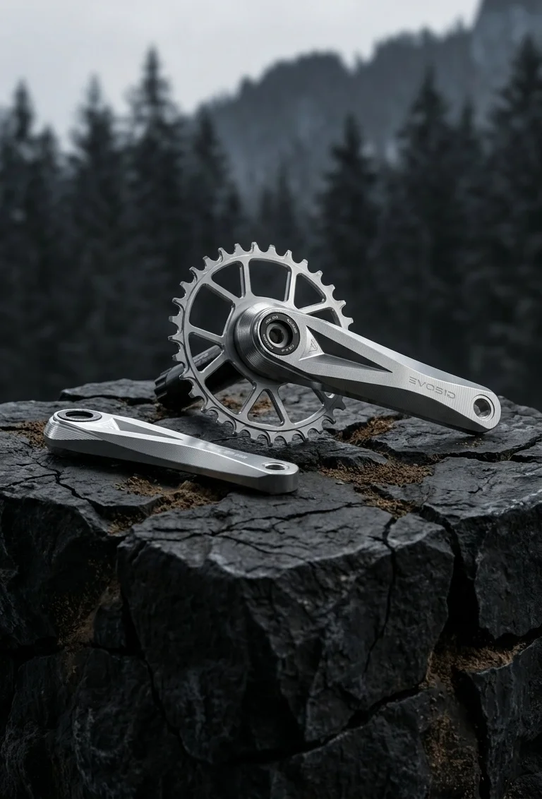 EVOSID 160mm MTB Kurbelgarnitur Hohlintegriert 12-fach Kurbel 165mm 170mm Narrow Wide Bike MTB 32/34/36/38T Kettenblatt mit Tretlager – Detail 3
