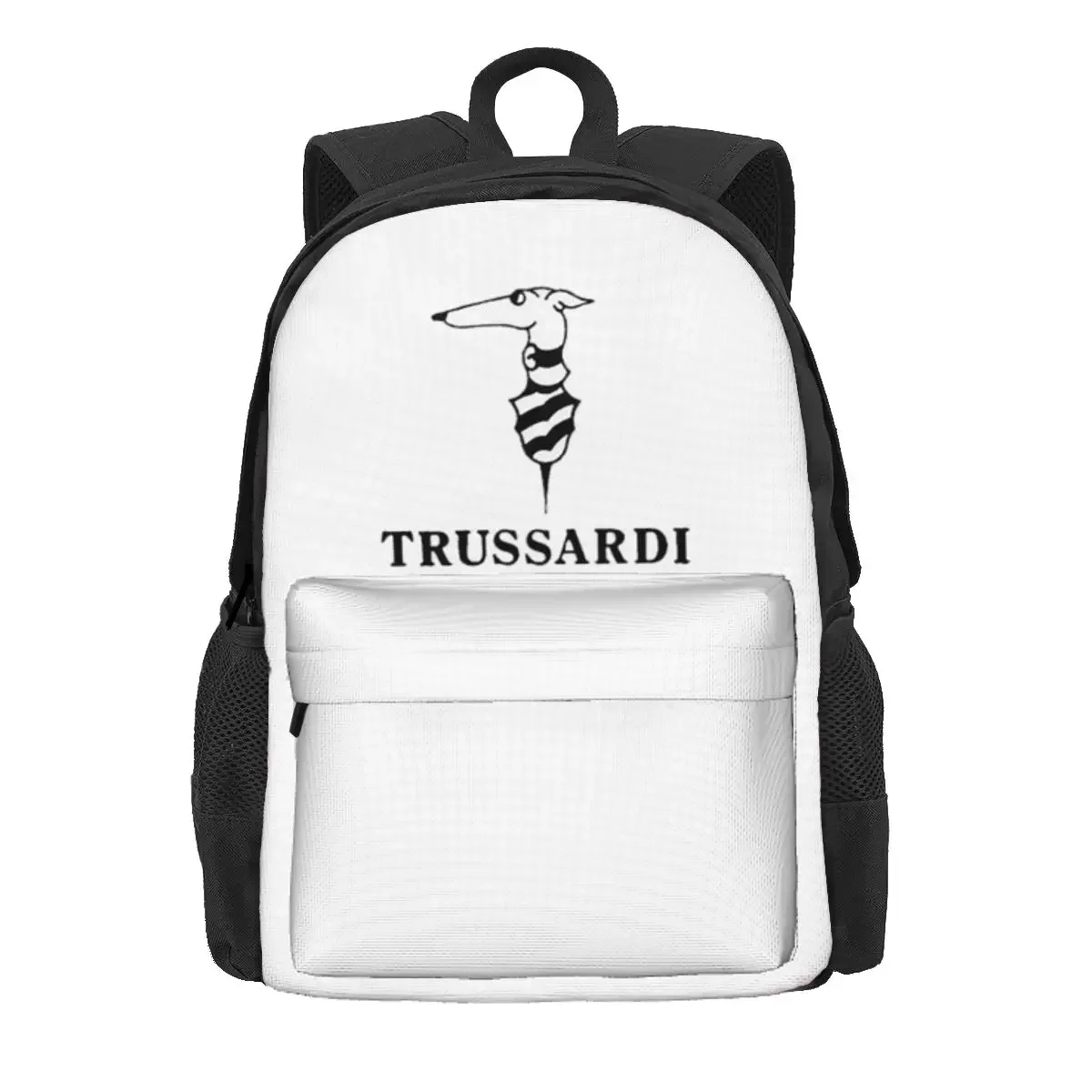 

Trussardis Logo Backpack Daypack Large Capacity Children BookBag School Bag Shoulder Bags for Men Women