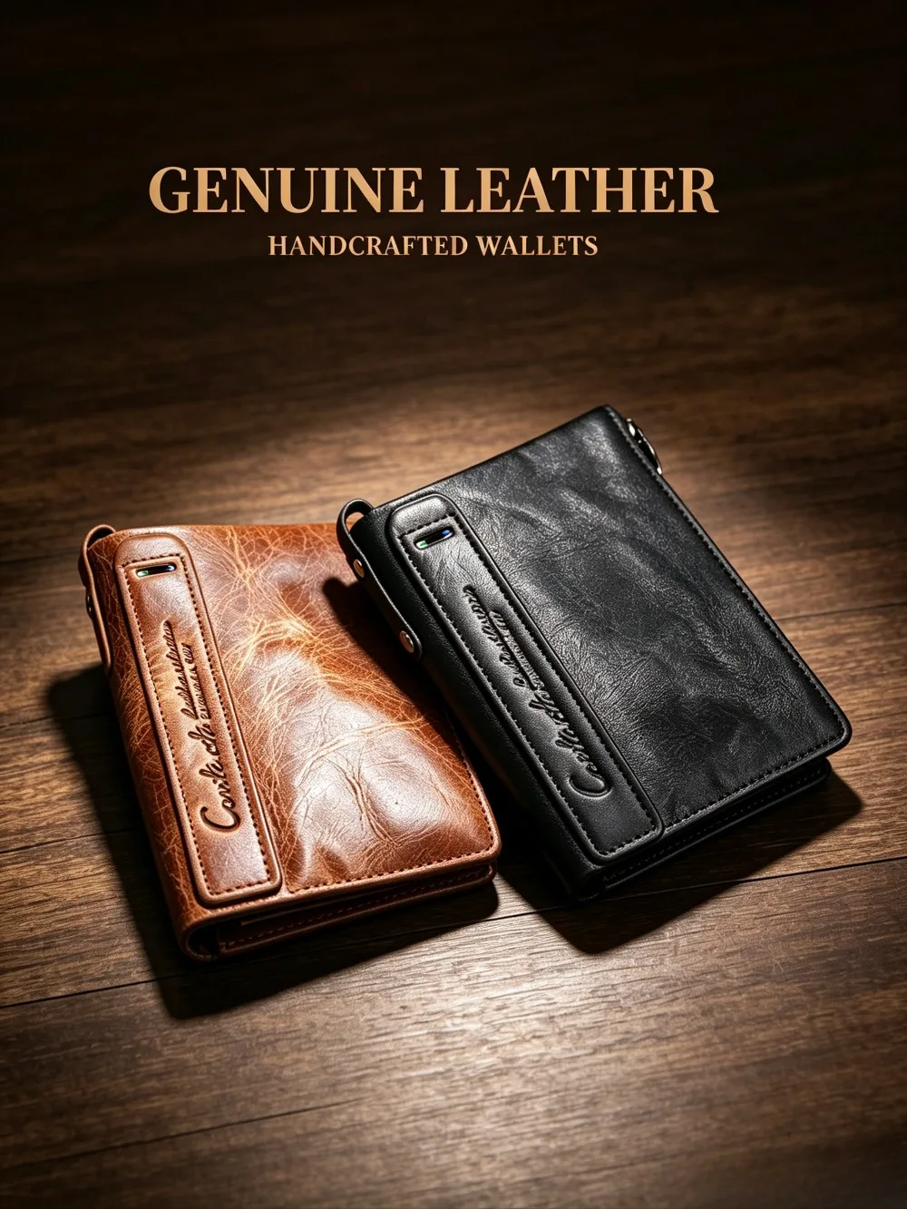 Fashion Lady Genuine Leather Wallet Women Photo Slot Card Holder Wallet Female Travel Date Family Gift Coin Purse