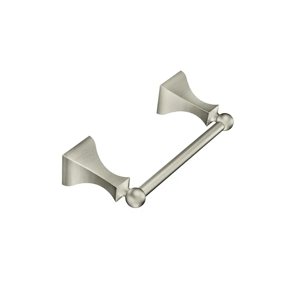 

Retreat Brushed Nickel Double Post Pivoting Toilet Paper Holder, Wall Mounted Toilet Roll Holder, DN8308BN