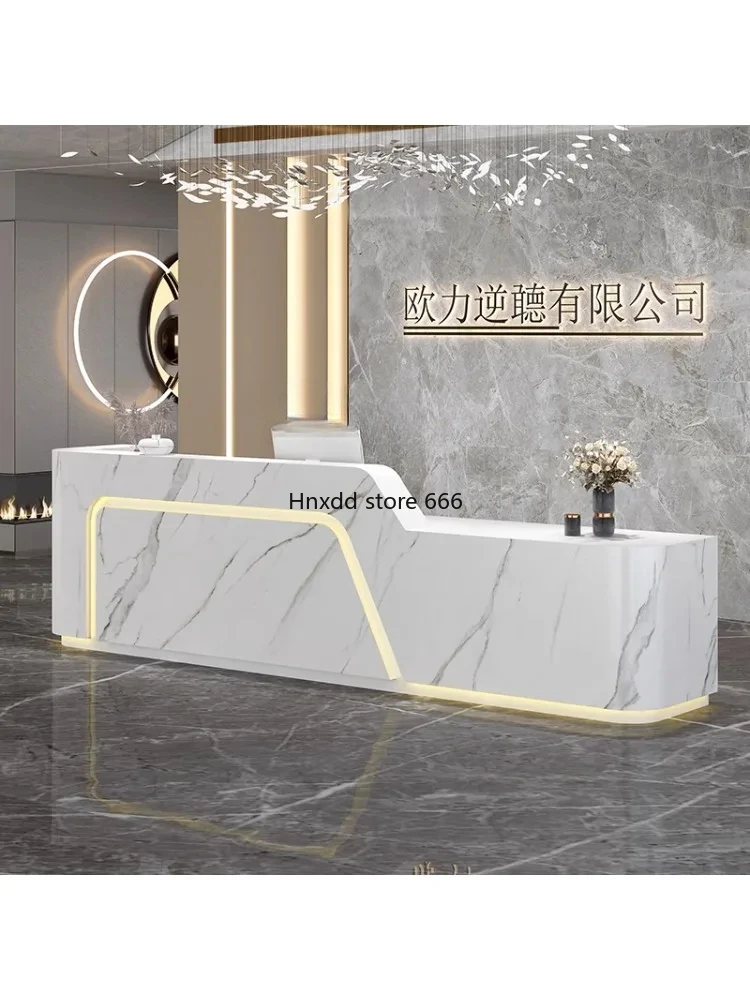 Cashier Simple Modern Beauty Salon Front Desk Clothing Store Hotel Company Milk Tea Shop Reception Desk