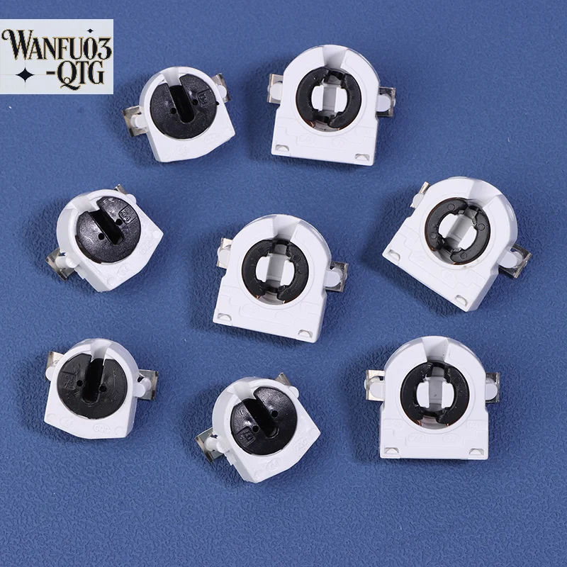 

5Pcs T5 T8 Fluorescent Light Holder G5 G13 Base Non-Shunted Heat-Resistant Lamp Socket AC 500V 2A For LED Fluorescent Light Tube