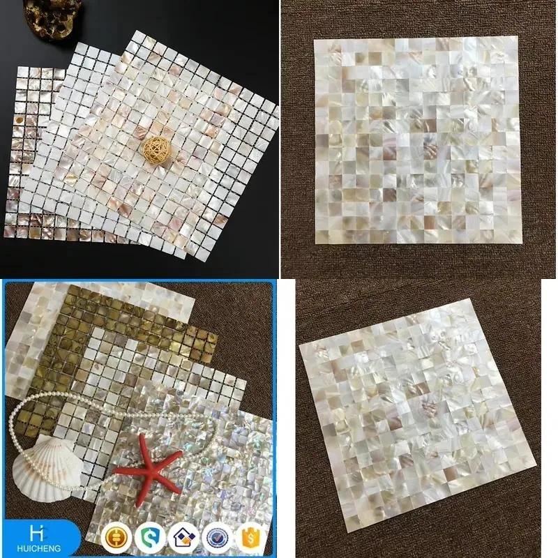 Genuine Natural Varicose River Shell Mosaic Bathroom Wall Decor