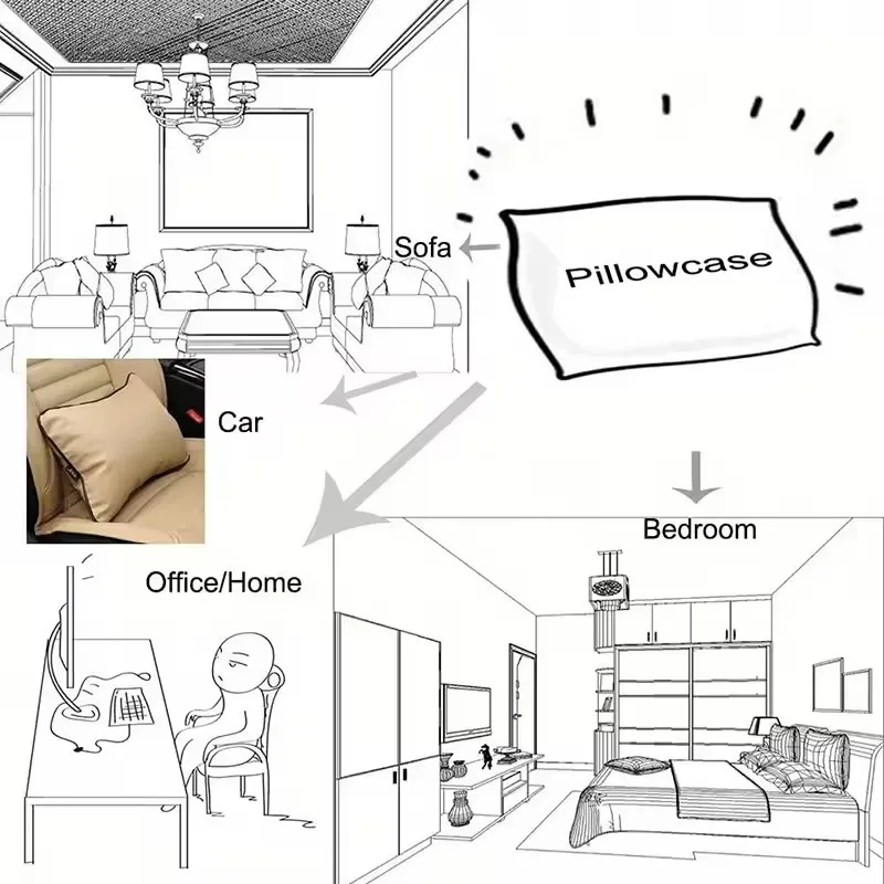 غطاء 40x60 وسادة طويلة Kawaii الكرتون الفاخرة وسائد أريكة وسائد النوم المخدة الزخرفية 50x70 سنتيمتر المنزل والديكور #6