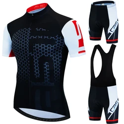 Cycling Clothes Men's Pants Gel Clothing Jersey 2024 Summer Shorts Man Bike Mtb Uniform Sports Set Suit Cycle Spring Blouse Road