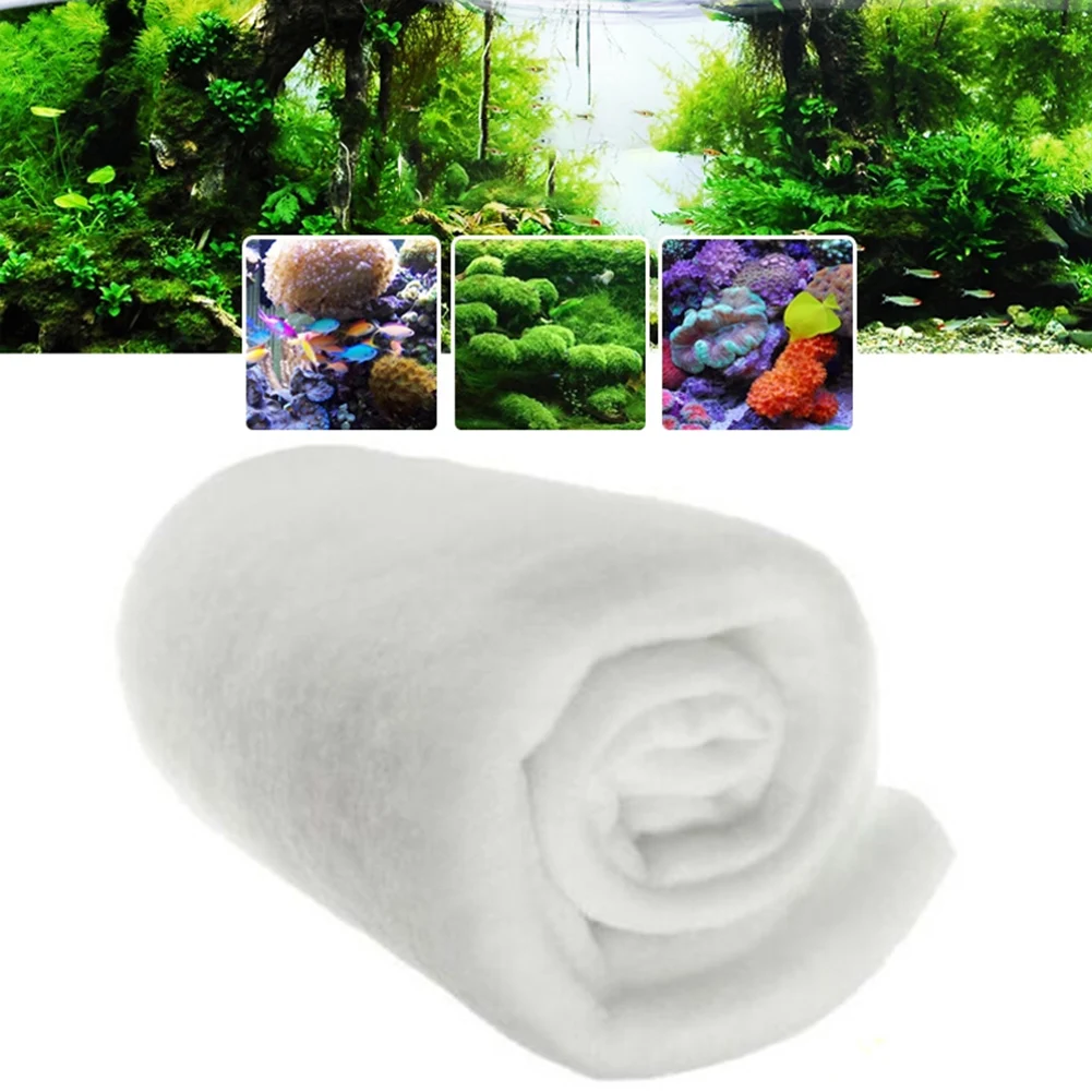 Aquarium Filter Filter Mat 120cmx30cmx2cm Biological Filter Blanket Filter Mat Cotton Fish Tank Aquatic Plants