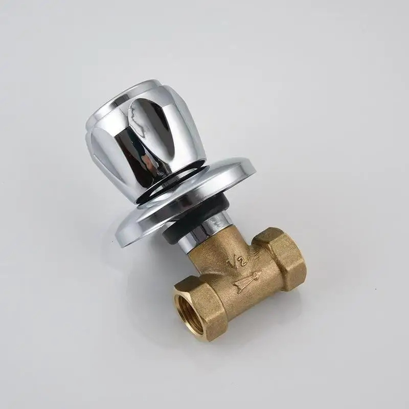 

Single Handle Concealed Angle Valve Accessory 1Pcs Copper Bathtub Faucet Valve 1/2'' 3/4'' Bathroom Shower Cold Water Tap Valve