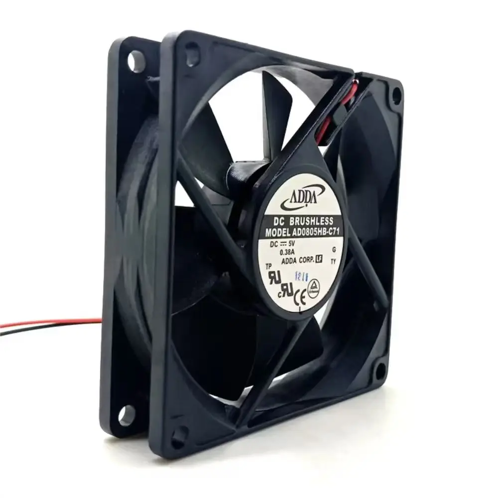 5V 80mm x 25mm Dual Ball Bearing Fan For ADDA AD0805HB-C71 for PC, USB, and Industrial Control Applications