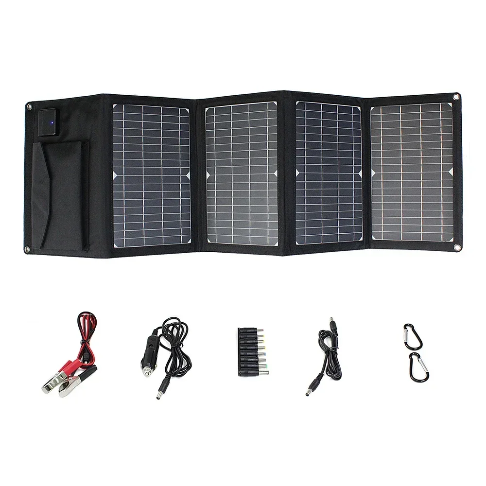 Hot sales 18V 28W Foldable Solar Panel USB Waterproof  Portable Monocrystalline Outdoor Solar Charger for 12V Battery/Mobil