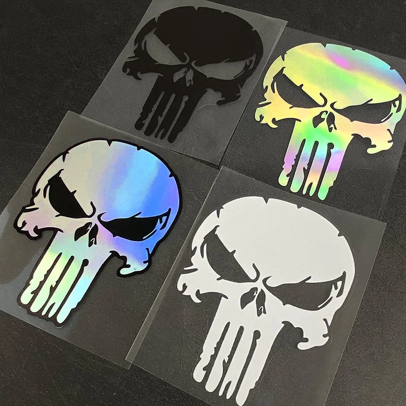 1PC Skull Motorcycle Stickers Waterproof Motorbike Fuel Tank Side Fairings Skeleton Motocross Helmet Vinyl Decals Decoration