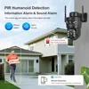 LS VISION デュアルスクリーン 8MP 4G ソーラーセキュリティカメラ Wifi 屋外監視カメラ人間自動追跡 CCTV カメラ V380 プロ 3