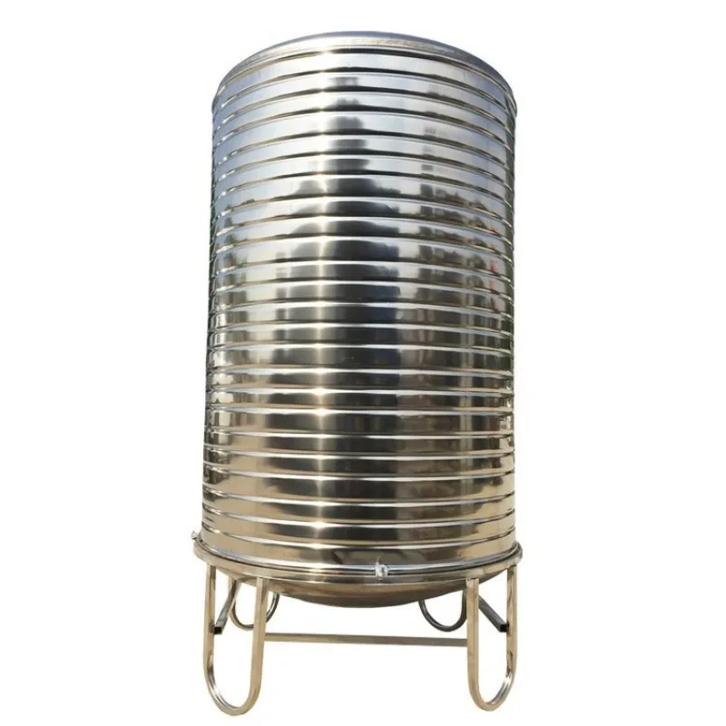 

304 stainless steel water storage tank Round vertical stainless steel water tank Large capacity outdoor water storage tank