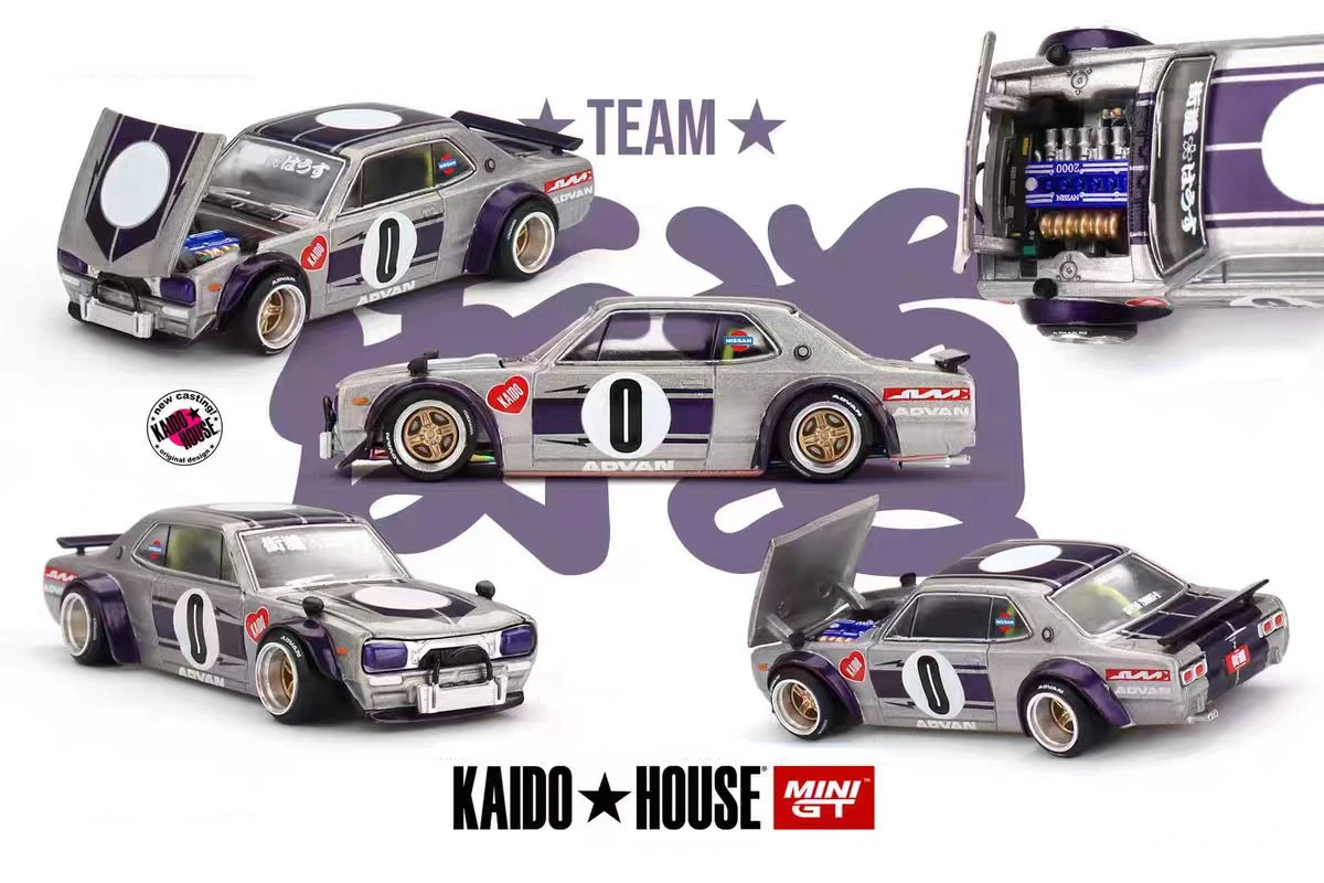 Pre-sale KaidoHouse+MINIGT 1:64 KPGC10 Alloy Car Model 165