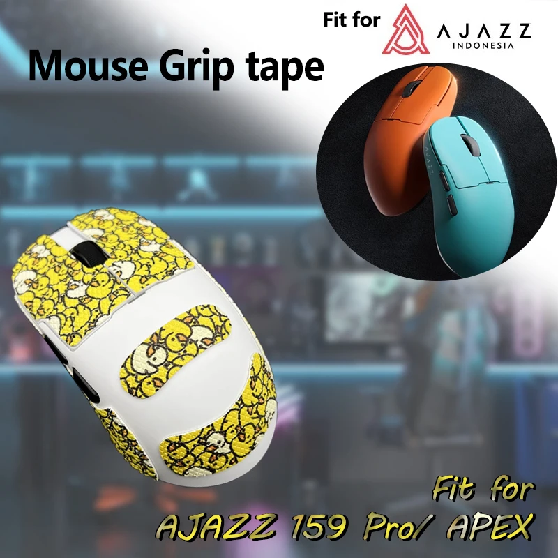 Anti-Slip Mouse Grip Tape for AJAZZ 159 Mouse - AJ159PRO/APEX Sweatproof Stickers Easier Absorbent Enhanced Control for Gaming