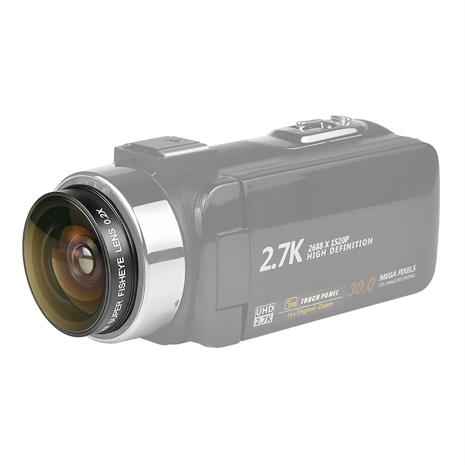 0.2X HD 37 مللي متر الترا زاوية واسعة عدسة عين السمكة لكانون VIXIA HF W11/10 HF20/11 HG21/20 HR10 لسوني HDR-CX455 HDR-HC9 كاميرا الفيديو #2