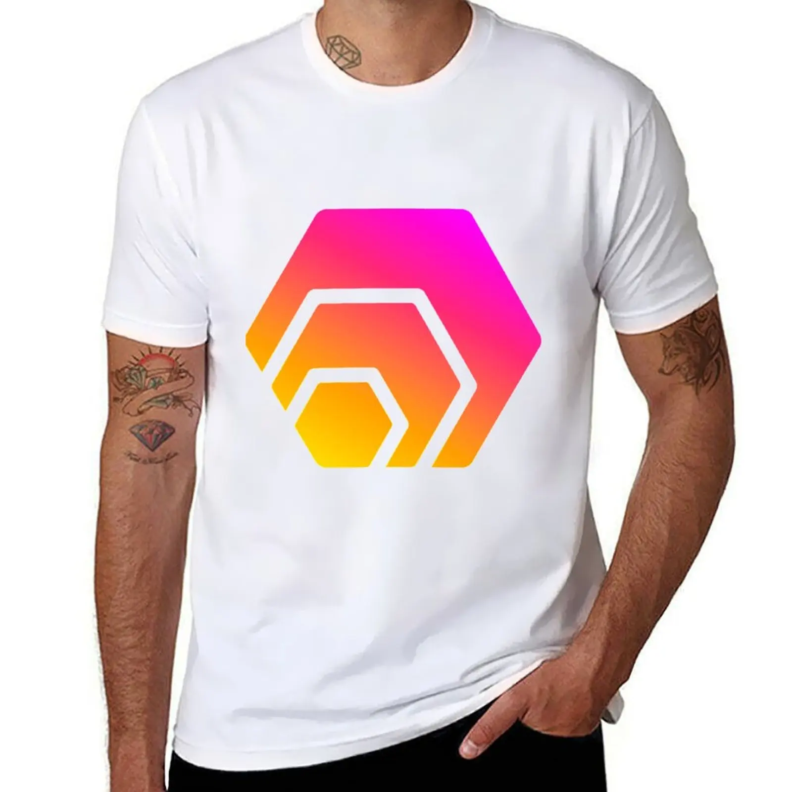 

HEX Crypto Hexagon T-Shirt t shirt personalised man graphic t shirt T-Shirt