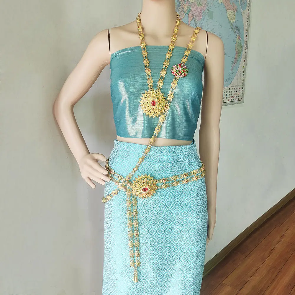 

Dai skirt accessories waist chain with gold retro fashion court style