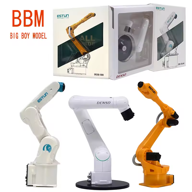 Diecast Automation Mechanical Arm Denso Robot Arm Estun ER35B1810 Estun ER8-720-MI Model Collectible Toys for Boy Gifts