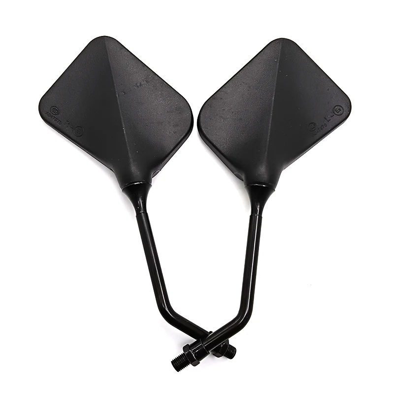 Black Square Dual Sport Motorcycle Mirrors Side Mirrors For all Motorcycle 2Pcs/Pair