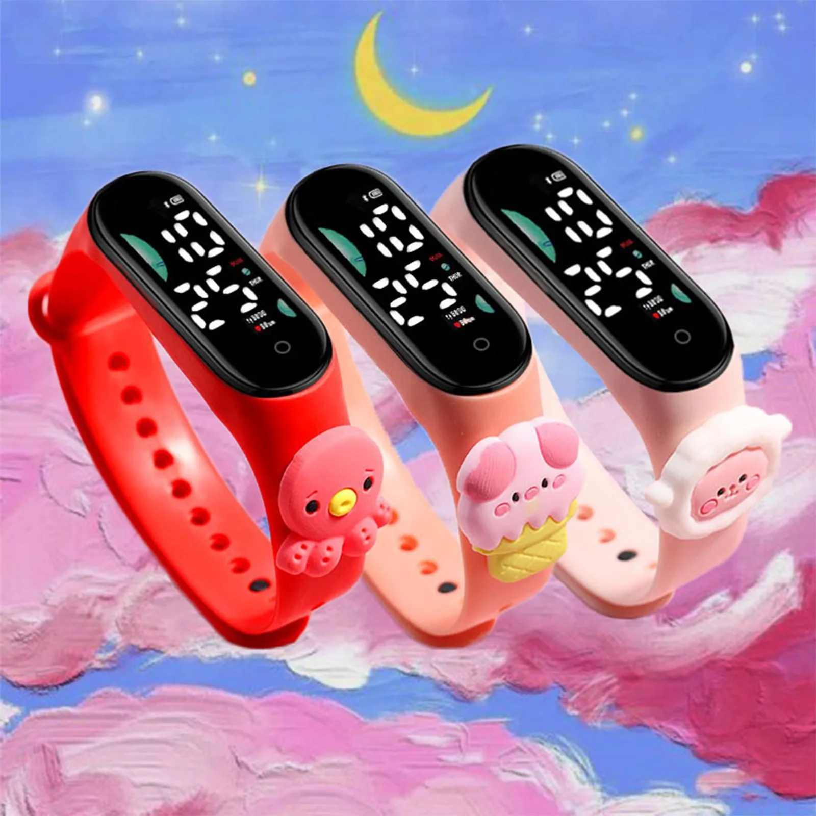 

Модные водонепроницаемые умные часы для детей, спортивные электронные часы для улицы, водонепроницаемые детские цифровые наручные часы, Montre Kid