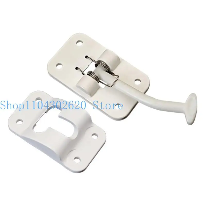 

652F Motorhome Cabin Door latches Hook Door Stoppers Nylon Anti Wind Lock Travel Trailer Door Retainer Hook for Safe Travel