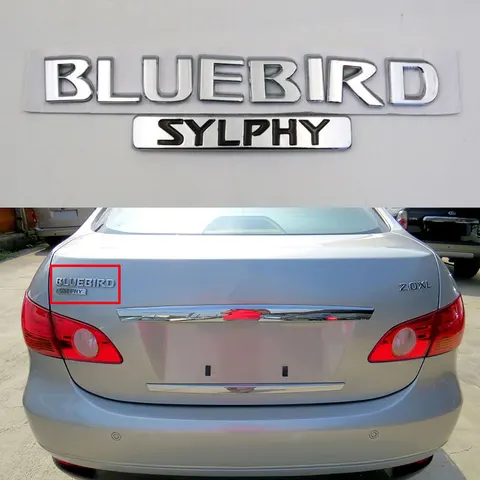 Для Nissan Bluebird SYLPHY Автомобильная эмблема задний багажник логотип наклейка s авто значок наклейка ABS 3D буквы наклейка