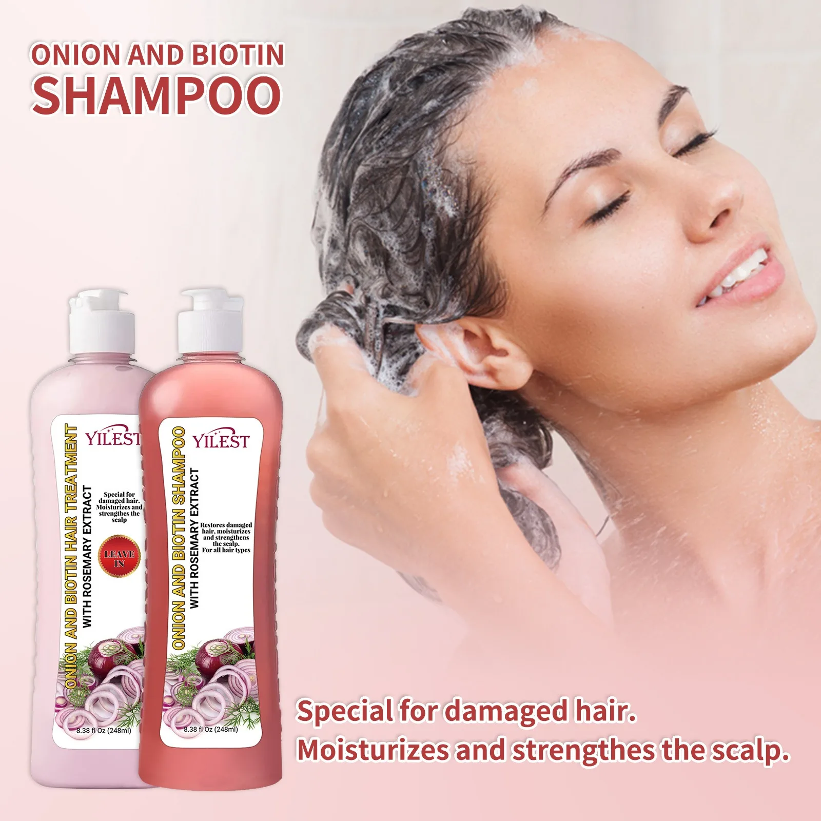 Rosemary Shampoo for Fast Hair Growth Hair Conditioner Moisturizing Nourishing The Scalp Anti Hair Loss for All Hair Types