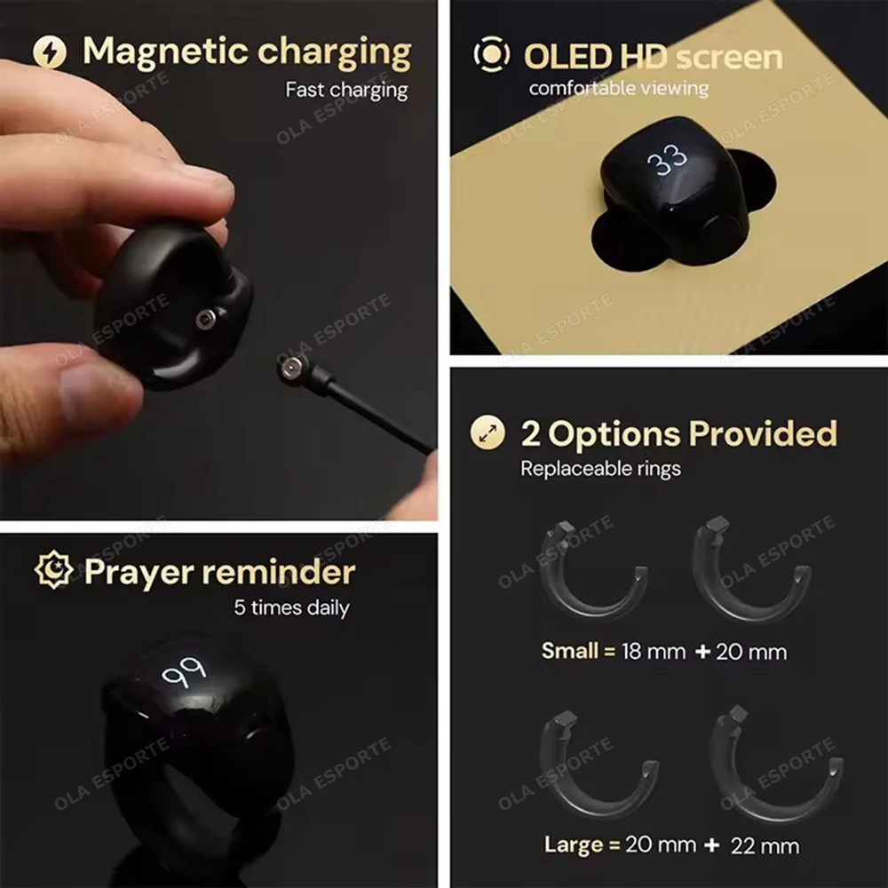Digital Counting Accessory Tasbih Zikr Ring