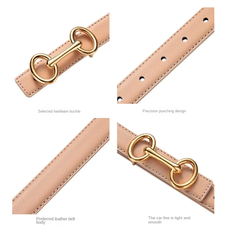 Ceinture en cuir de style minimaliste pour dames, ceinture de créateur polyvalente, décoration de robe en jean, nouvelle mode, 2022